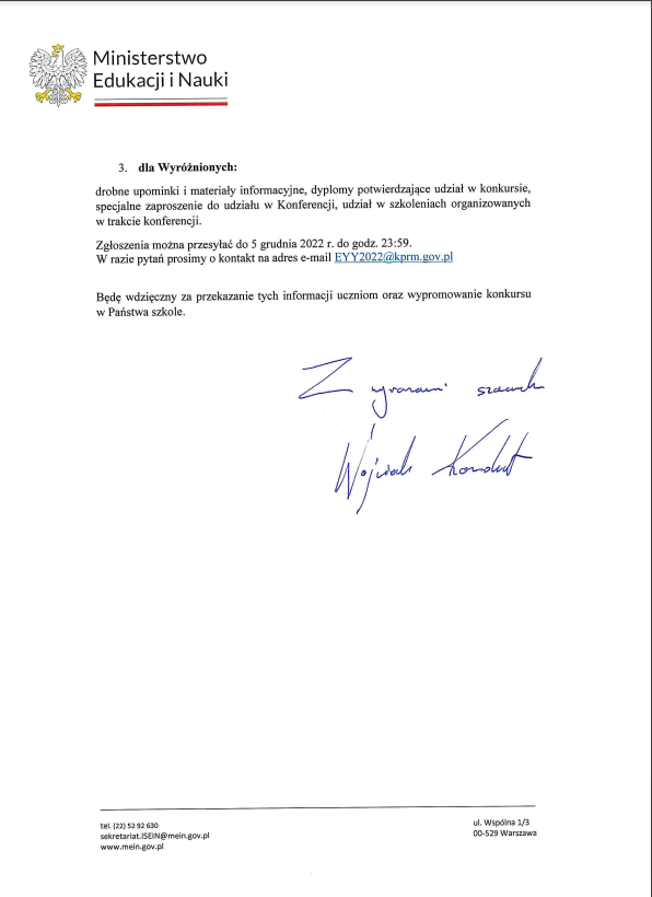 Konkurs w ramach Europejskiego Roku Młodzieży 2022 gsw milenium