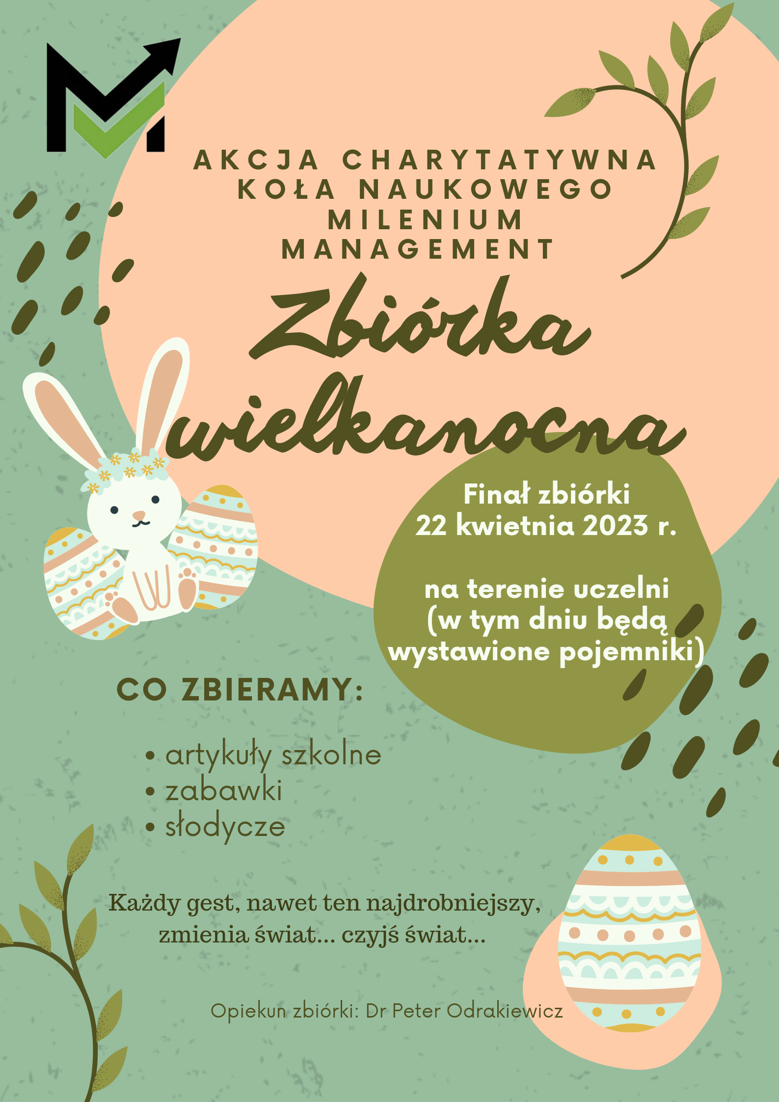 Charytatywna akcja studentów GSW Milenium z Koła Naukowego Milenium Management 